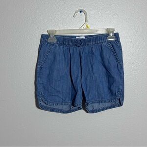 Children’s Place Kids Girls Denim Elastic Waist Blue Shorts size 14.